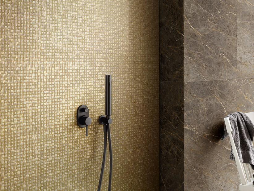 Aluminium Mosaik Shell Gold 30x31,2 cm Golden | IperCeramica