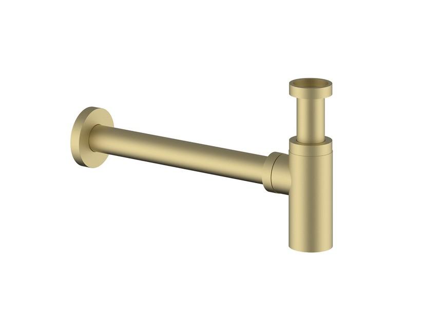 Siphon für Waschbecken rund Detroit Gold gebürstet | IperCeramica