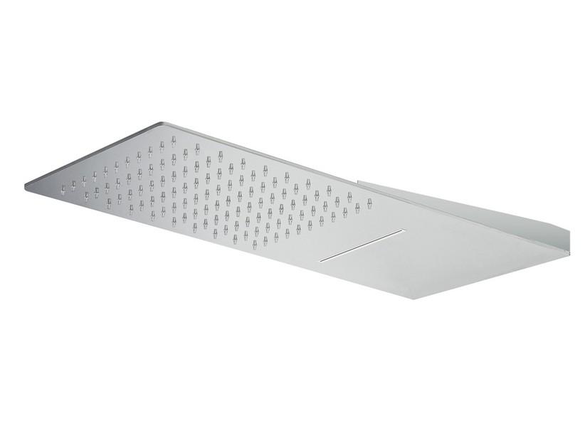 Duschkopf Shine 23X55 Edelstahl Rechteckig 2-Strahl Regen + Wasserfall | IperCeramica