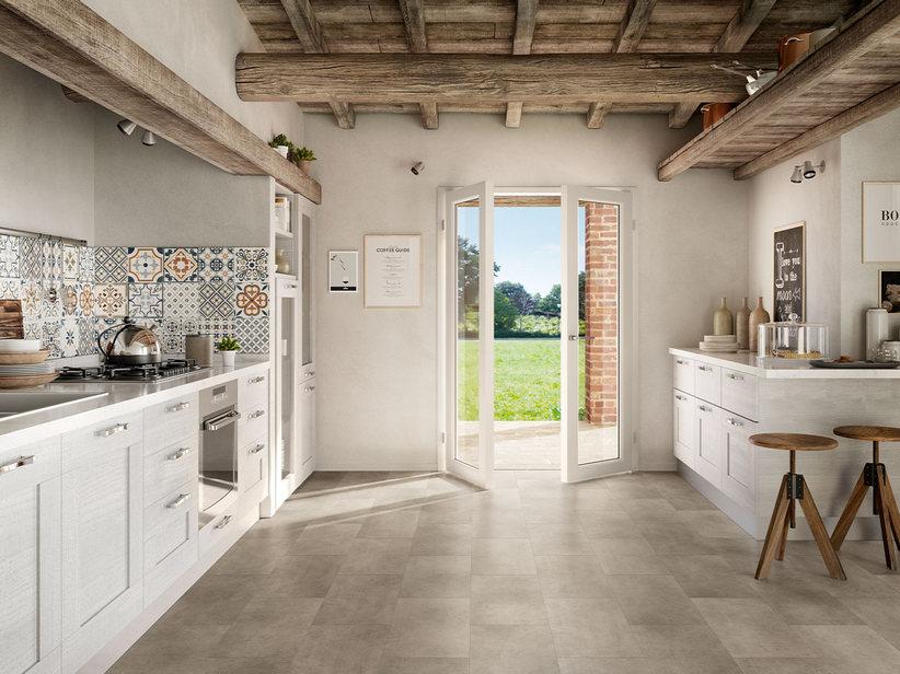 SPC-Bodenbelag Space Greige Zementoptik Taubengrau | IperCeramica