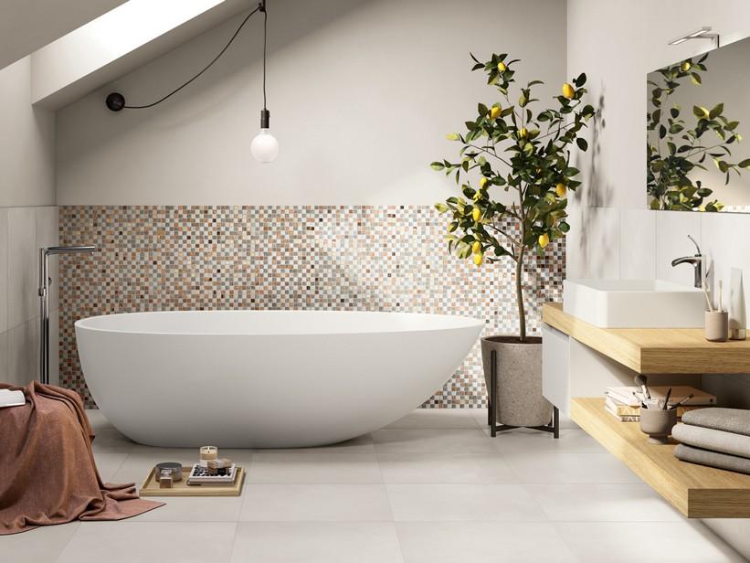 Mosaik Naturstein St.Moritz Rose 30X30 Grau/Kupfer | IperCeramica