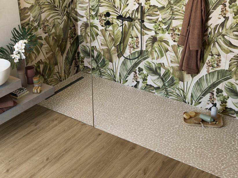 Mosaik Stream Cream 30,5x30,5 cm aus beigem Stein | IperCeramica