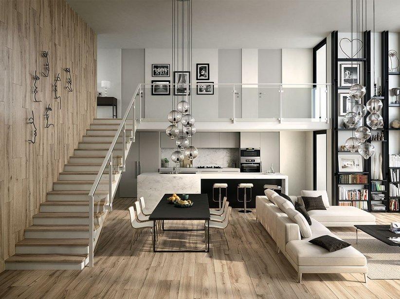 Fliese Unique Natural 30X120 Feinsteinzeug Eichenholzoptik-Natur | IperCeramica