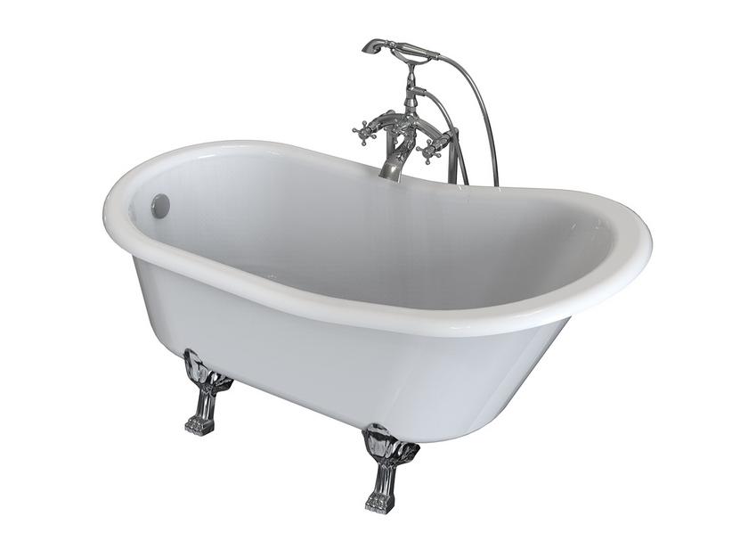 BADEWANNE FREISTEHEND EPOQUE 170X77 cm FÜSSE INBEGRIFFEN | IperCeramica