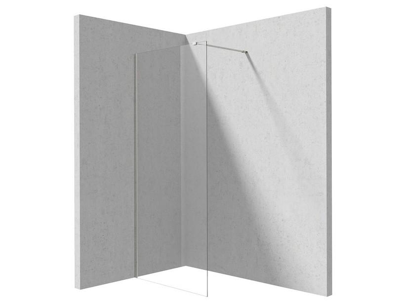 Walk-In Prizma cm 110 H195 Erw. 106-108 Glasstärke 6 mm Transparent Profile Chrom | IperCeramica