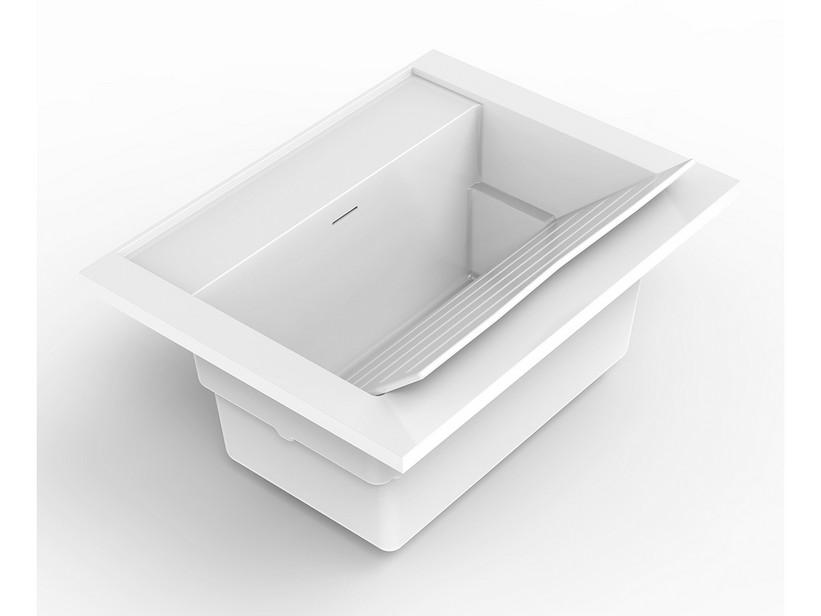 Waschtrog Wash 60x46 TeckStone Weiß glänzend | IperCeramica