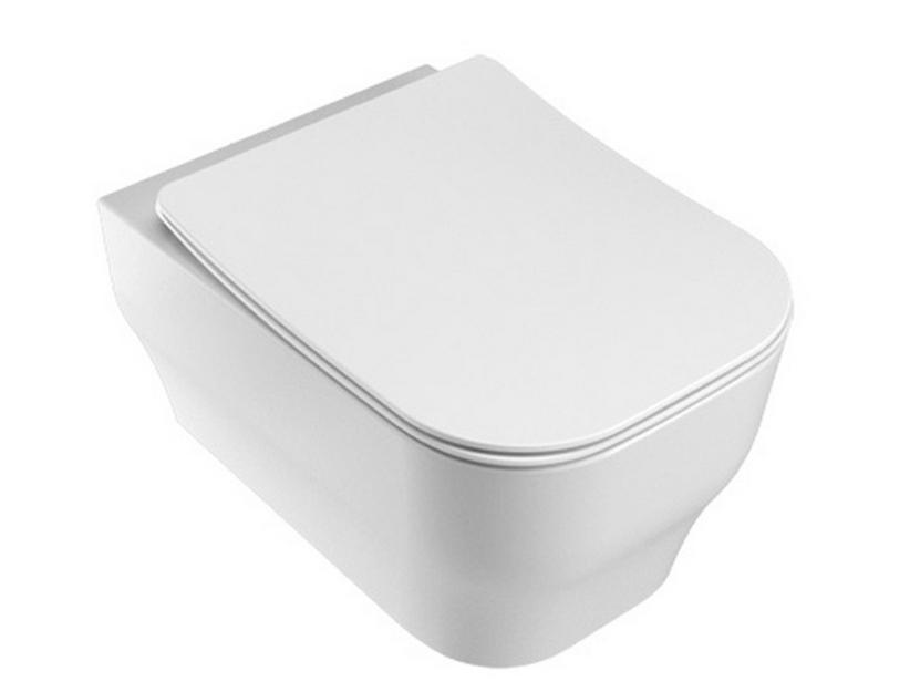Hänge-WC Ether Rimless 52x36 cm Weiß glänzend | IperCeramica