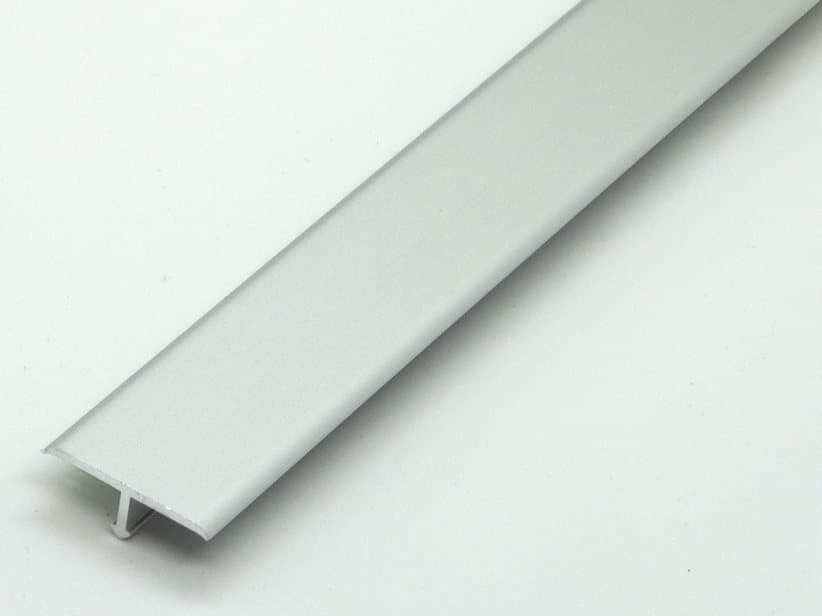 Trenn-und Abdeckprofil Global Cover Silber eloxiertes Aluminium 26X9 2,70m | IperCeramica