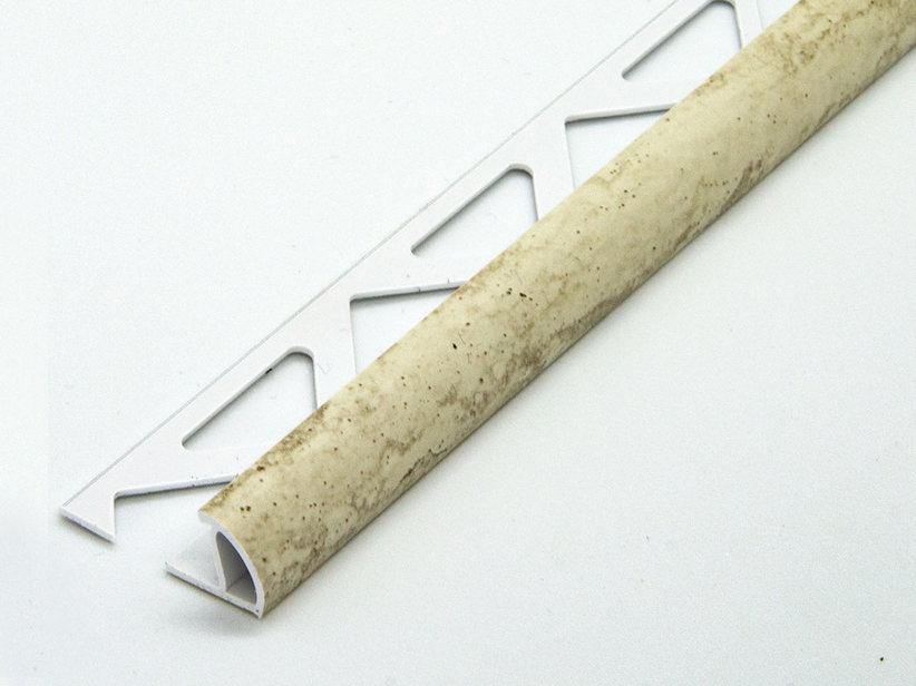 Eckprofil Global Round PVC Travertin hell 10mm 2,70m | IperCeramica