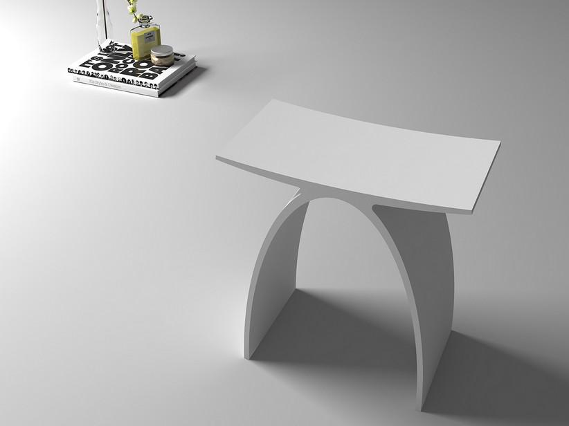 DUSCHHOCKER JAP SOLID SURFACE WEISS MATT | IperCeramica