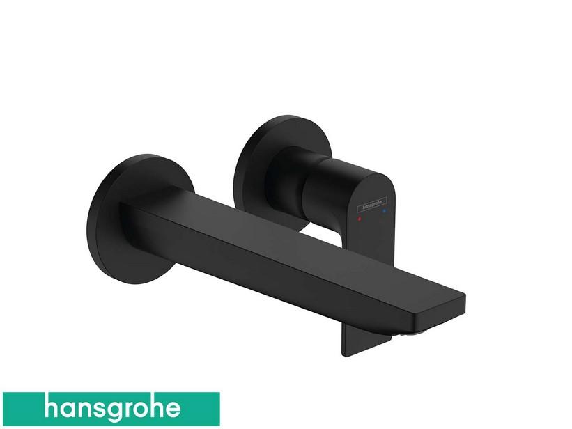 Aufputz-Waschtischarmatur Hansgrohe® Rebris E mit 20,5 cm Auslauf Schwarz matt | IperCeramica