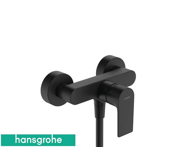 Aufputz-Einhebelarmatur für die Dusche Hansgrohe® Rebris E Schwarz Matt | IperCeramica