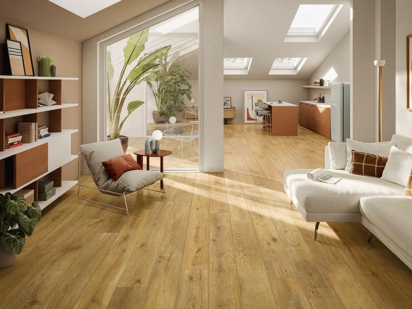 Fliese Ascot Natural 22,5x180 Feinsteinzeug Eichenholzoptik Honey | IperCeramica