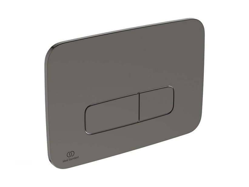 WC-Betätigungsplatte Ideal Standard Oleas mit M3-Betätigung Magnetisch Grau Satiniert | IperCeramica