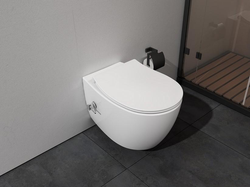 Wand-WC/Bidet Sentimenti Neo Rimless 51x36,3 cm weiß glänzend | IperCeramica