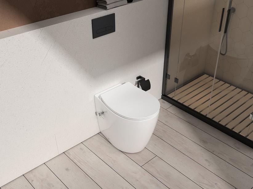 Stand-WC/Bidet Sentimenti Neo Rimless 51x36,3 cm wandbündig weiß glänzend | IperCeramica