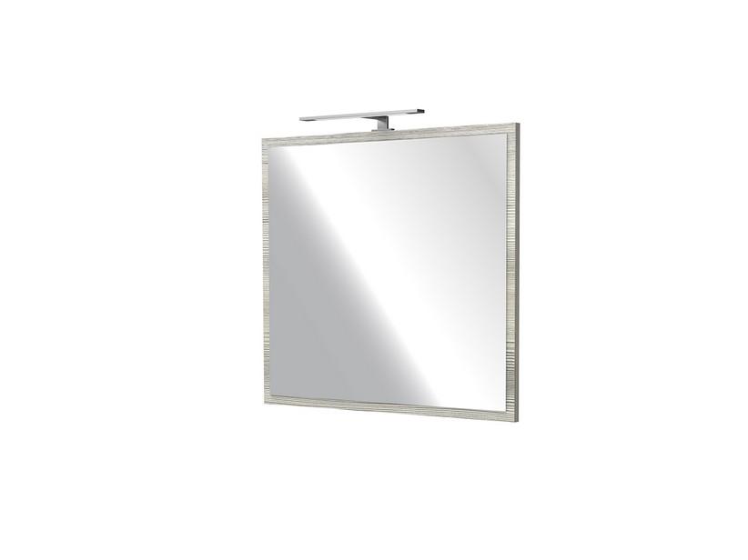 CAMPIGLIO Spiegel 80xH70 cm mit grauem Rahmen in Holzoptik | IperCeramica