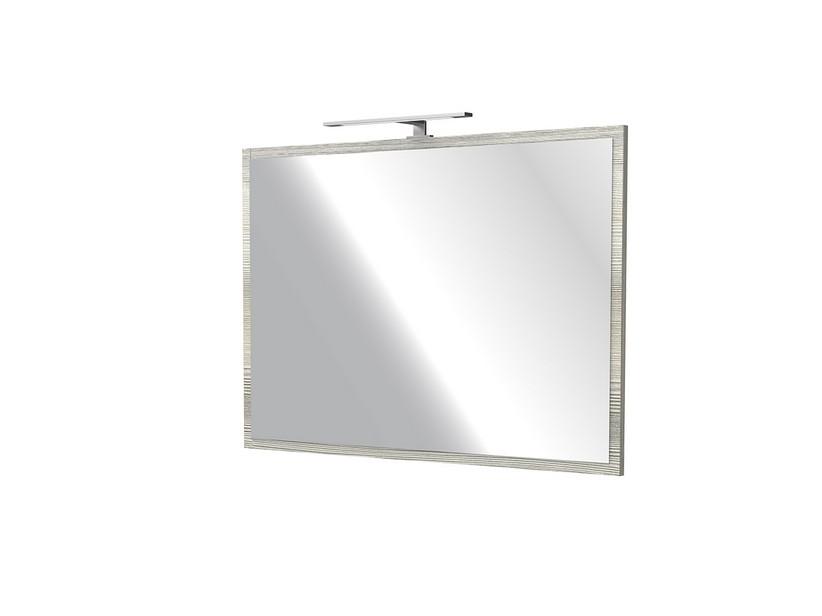 CAMPIGLIO Spiegel 100xH70 cm mit grauem Rahmen in Holzoptik | IperCeramica
