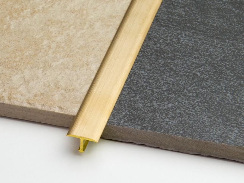 Trenn-und Abdeckprofil Global Cover Messing gebürstet 14x9 2,7m | IperCeramica