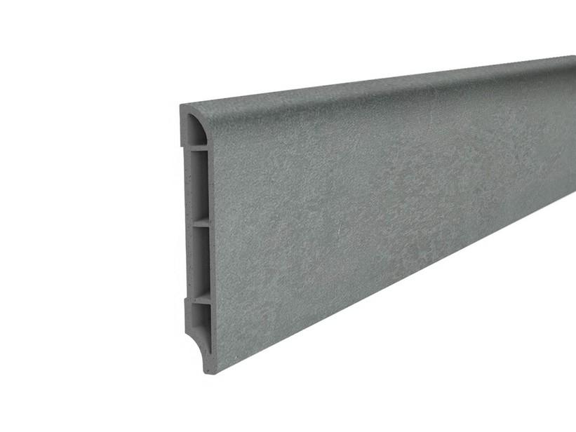 Sockelleiste aus PVC, GBS Beton Anthracite 70x2400mm | IperCeramica