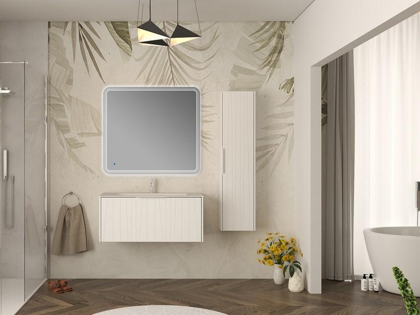 Waschbeckenunterbau Unika 100 cm Weiß matt | IperCeramica