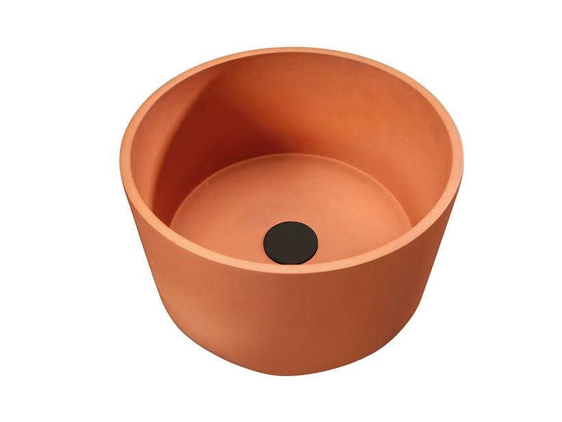 Aufsatzwaschbecken Messico Round Orange | IperCeramica