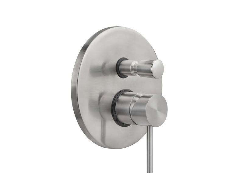 Einhebel – Duscharmatur Petra Inox 316 aus gebürstetem Edelstahl mit Umschaltventil 2 Wege | IperCeramica