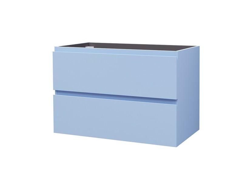 Marea Waschbeckenunterbau Br.80xTi.38 cm mit 2 Schubladen Hellbalu matt | IperCeramica
