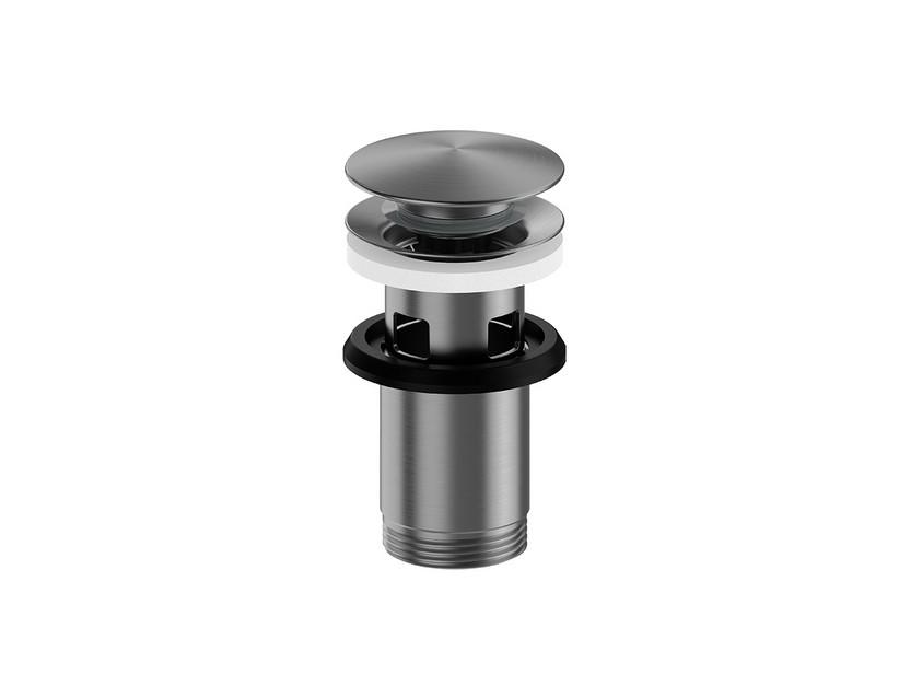 Ablaufgarnitur universal Spring Edelstahl 304 Gun Metal | IperCeramica