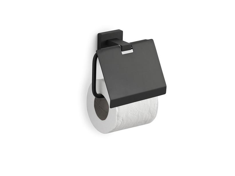 Rose bedeckter Toilettenpapier Schwarz matt | IperCeramica