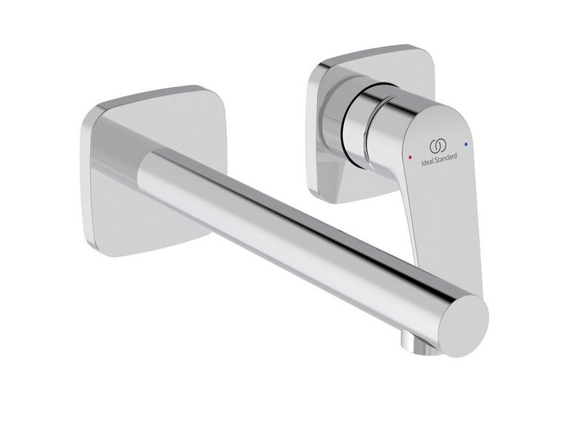 Wandmontierte Waschtischarmatur Ceralife C Einhebelmischer Chrom | IperCeramica