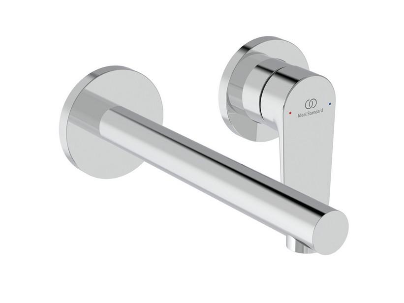 Wandmontierte Waschtischarmatur Ceralife O Einhebelmischer Chrom | IperCeramica
