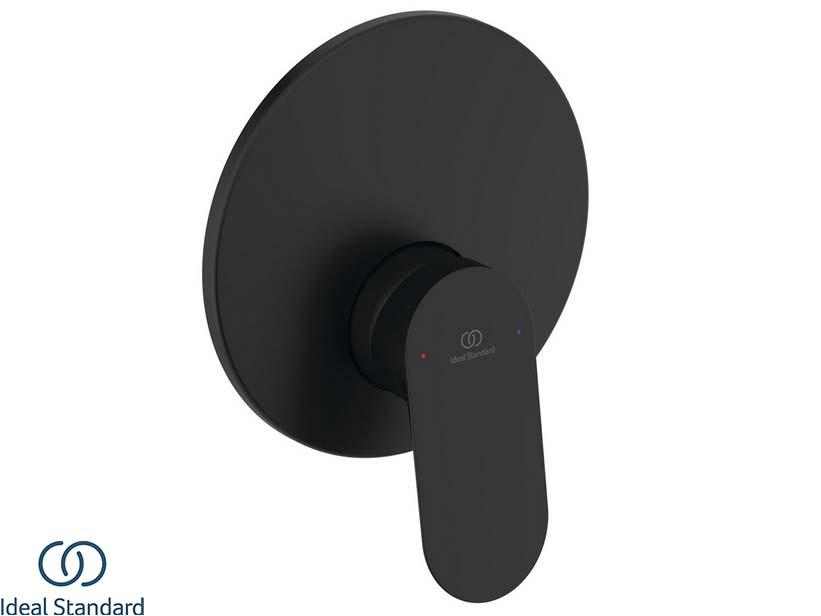 Unterputz-Duschmischer 1-Wege Ceralife O Seidenschwarz | IperCeramica