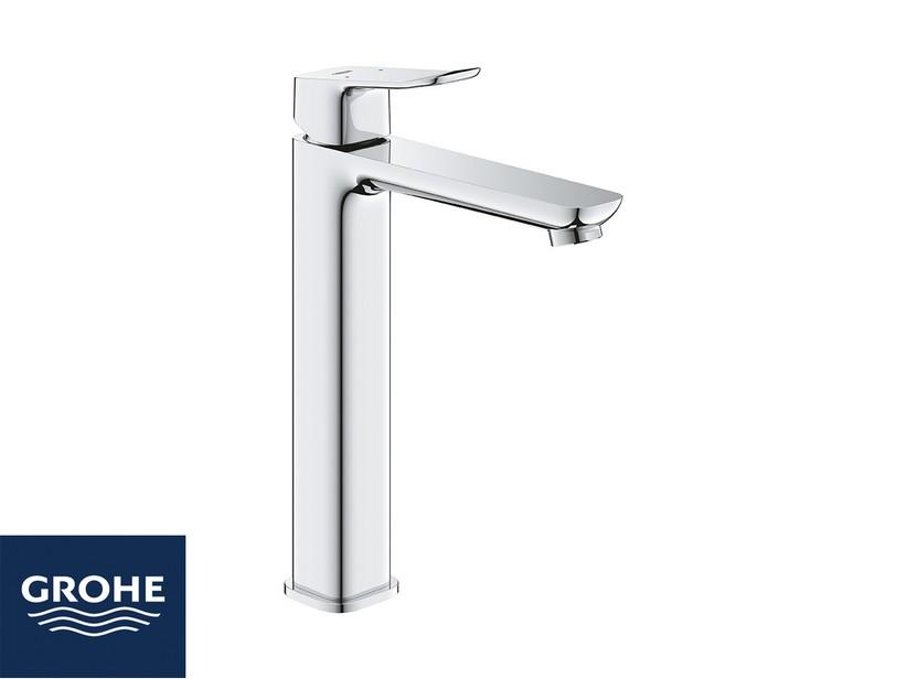 Waschtischmischer Hoch Größe XL Grohe® Dice mit Ablaufgarnitur Chrom | IperCeramica
