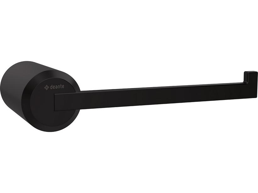 Blur Toilettenpapierhalter aus Edelstahl Schwarz matt | IperCeramica