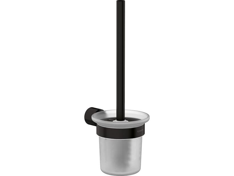 Blur Wc-Bürstenhalter aus Edelstahl Schwarz matt | IperCeramica