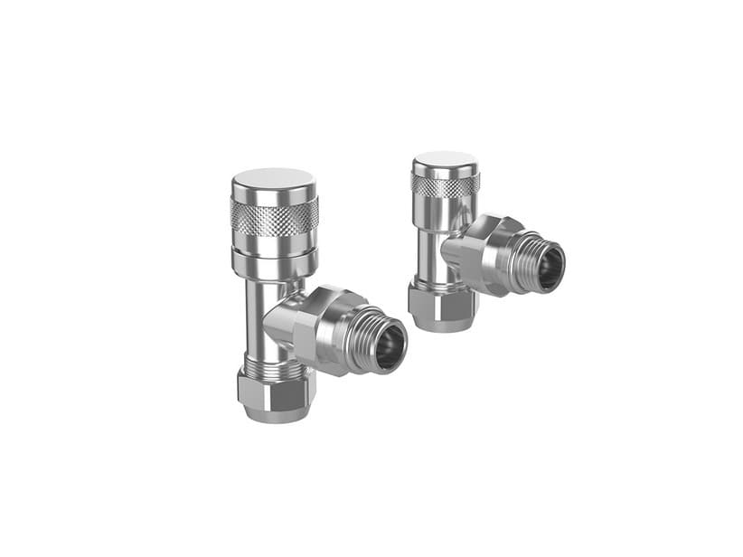 Set Ventil + Rücklaufverschraubung Flame Chrom | IperCeramica