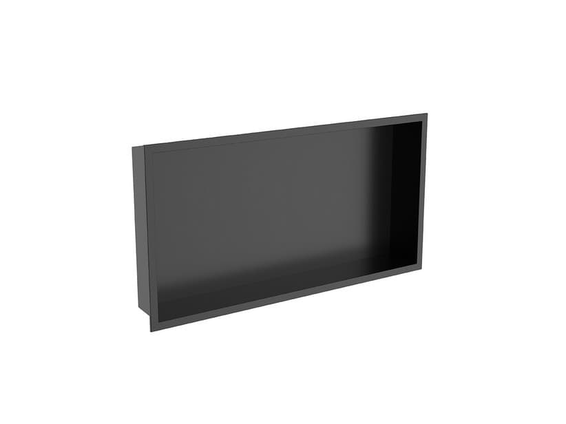 Duschnische Einbau aus Edelstahl Aisi 304 30x60 Schwarz matt | IperCeramica