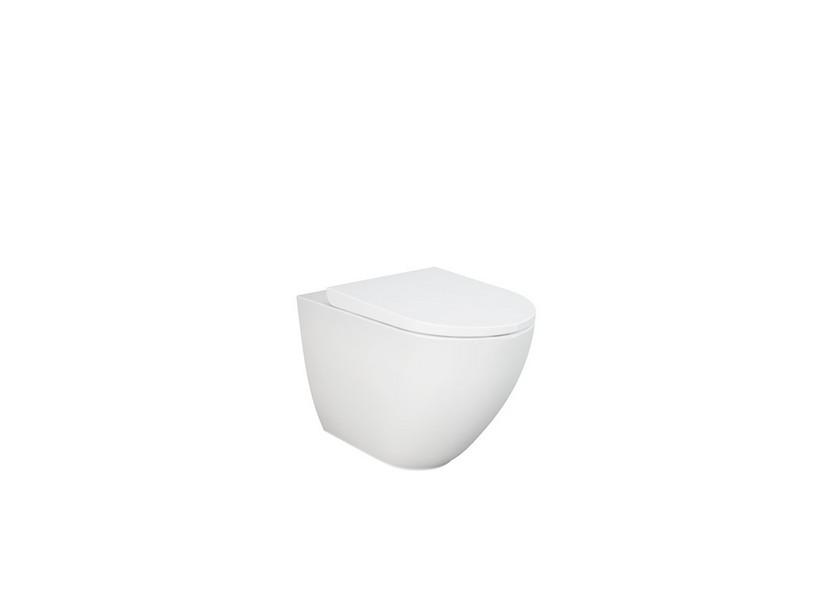Stand-WC Dakar 58 cm spülrandlos wandbündig Weiß glänzend | IperCeramica