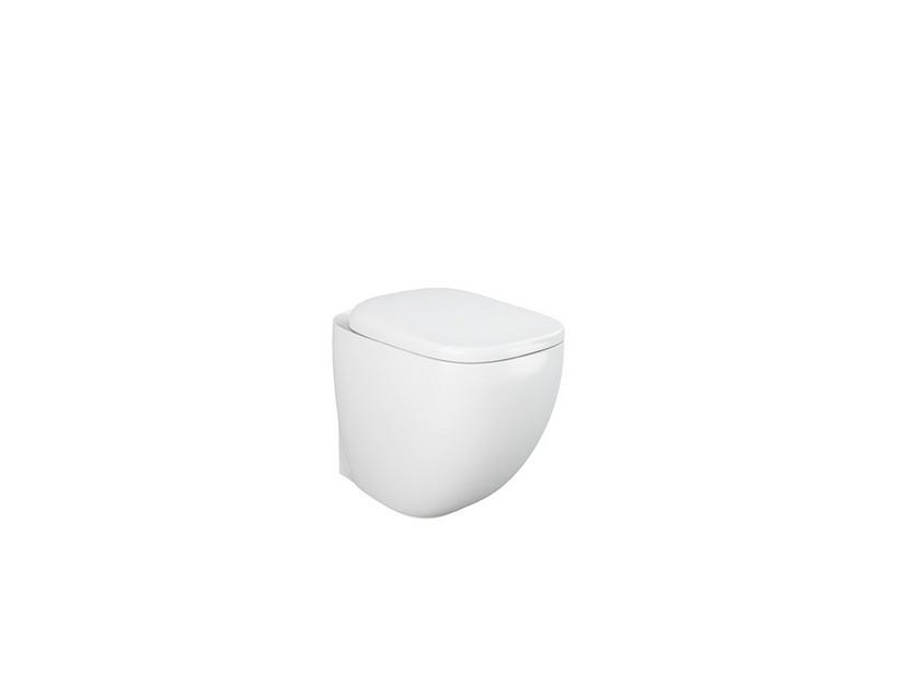 Stand-WC Imperia 52 cm spülrandlos wandbündig Weiß glänzend | IperCeramica