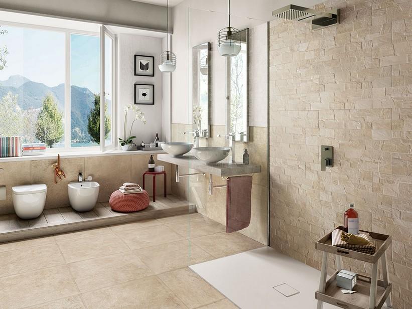 WANDFLIESE APULIA ELFENBEIN 15,2X60,5 MAUEROPTIK AUS PIETRA LECCESE | IperCeramica