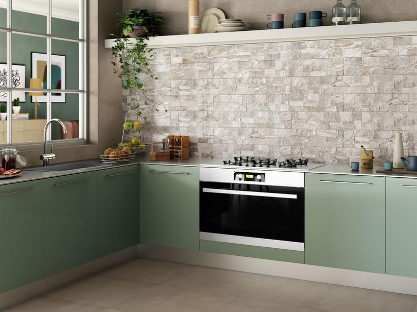 Fliese Apulia Grau 15,2X60,5 Optik einer Mauer aus Lecce-Stein | IperCeramica