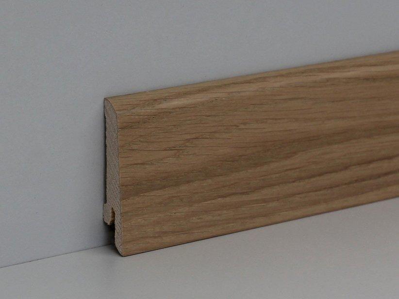 Sockelleiste Holz Eiche geölt Weiss 15X60X2400mm | IperCeramica