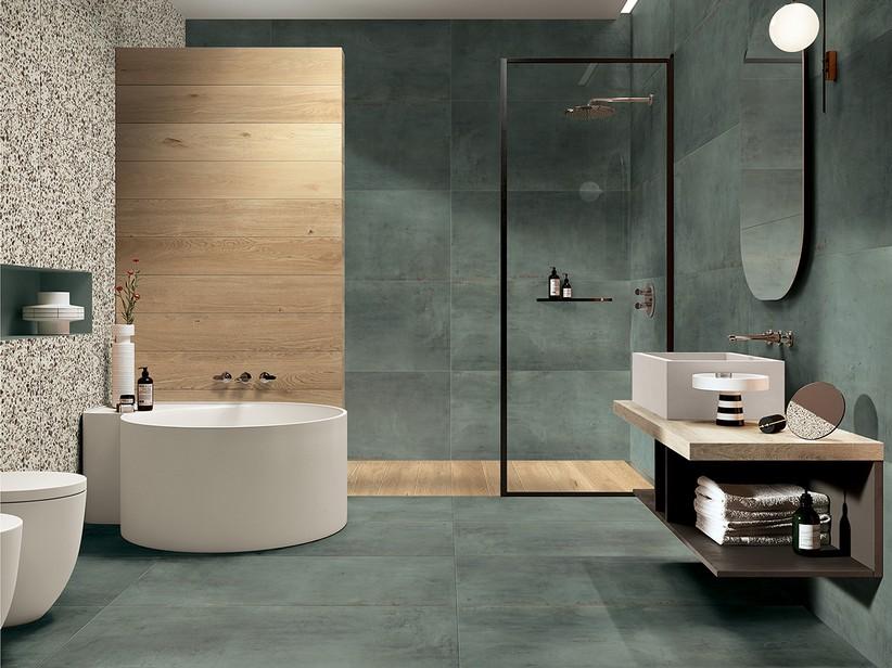 Fliese Blade Green 60x120 Metalloptik Grün | IperCeramica