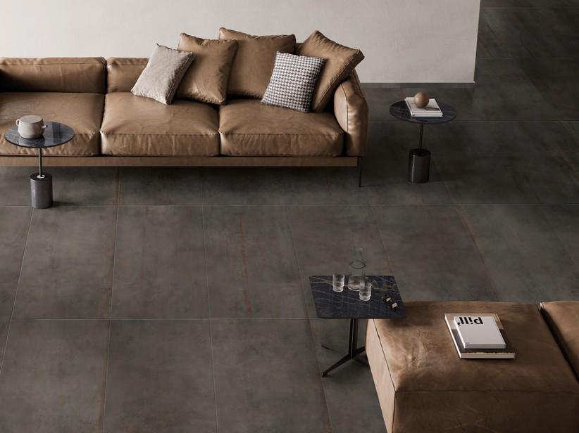 Fliese Blade Grey 60x120 Feinsteinzeug Metalloptik Grau | IperCeramica