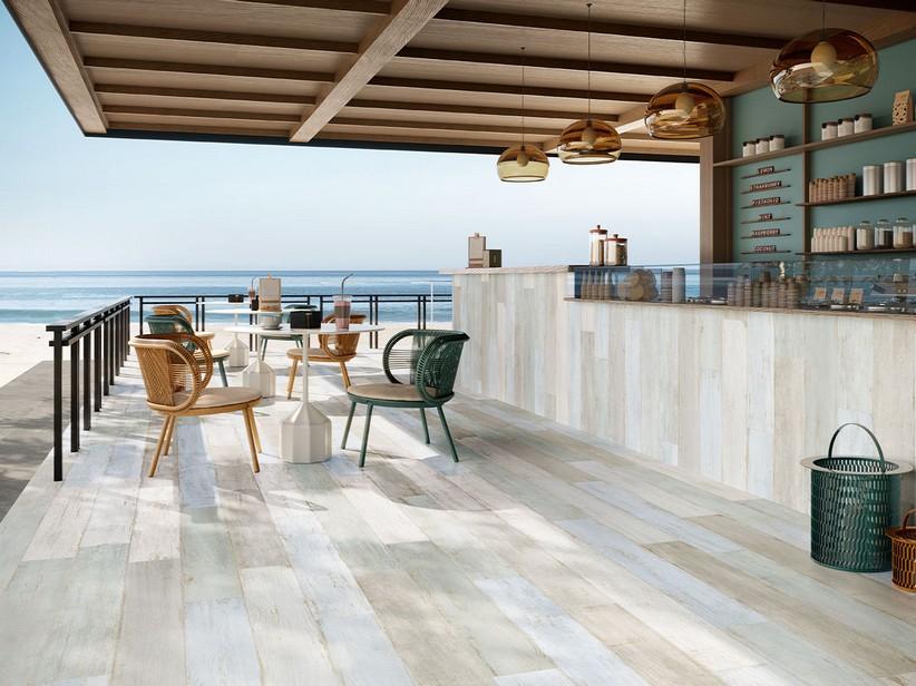 Fliese Boat Mix 20x120 Feinsteinzeug mehrfarbig Holzoptik abgebeizt | IperCeramica