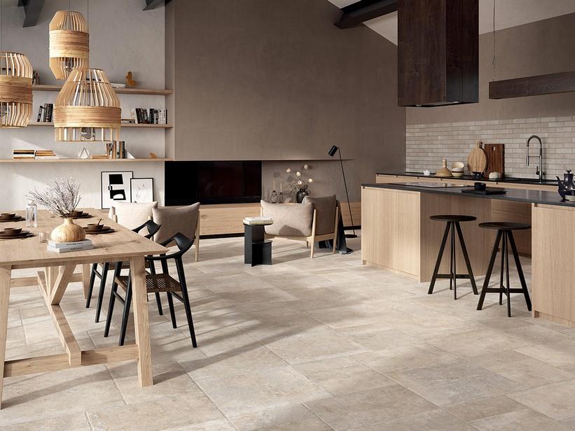 Fliese Borgogna Ivory Zweite Wahl 20,3x40,6 Feinsteinzeug Steinoptik Beige | IperCeramica