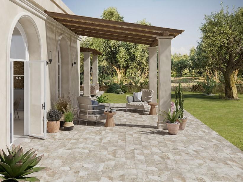 Fliese Brazil White 20,5X41,5 Feinsteinzeug Außenbereich Fliese Steinoptik Beige | IperCeramica