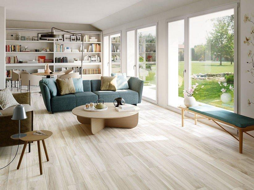 Fliese Bridge White 20X120 Feinsteinzeug Holzoptik Modern Weiss | IperCeramica