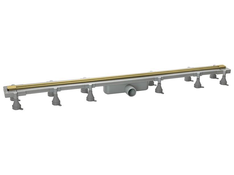 Duschrinne Cut zum Zuschneiden 430-1200 mm Gold | IperCeramica
